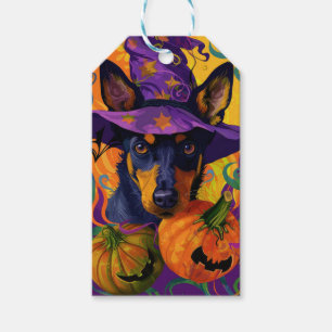 Spooky Australian Kelpie Halloween Pumpkin Gift Tags