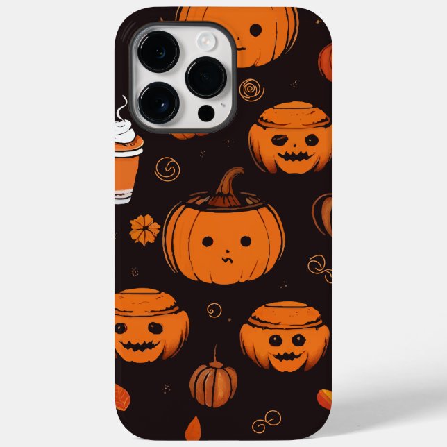 Spooky Autumn Pumpkin Spice Horror Night  Case-Mate iPhone Case (Back)