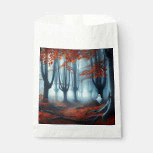 Spooky Autumn woods with a ghost Favour Bags