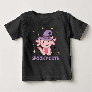 Spooky Axolotl Lovers Cute Animals For Halloween Baby T-Shirt