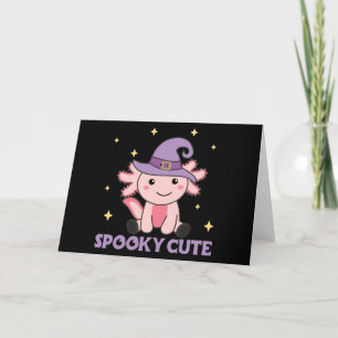 Spooky Axolotl Lovers Cute Animals For Halloween H Holiday Card