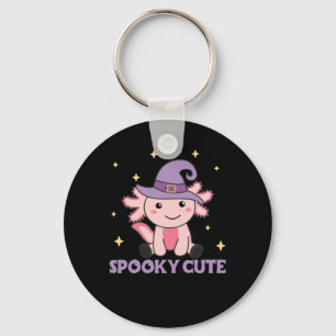 Spooky Axolotl Lovers Cute Animals For Halloween Key Ring