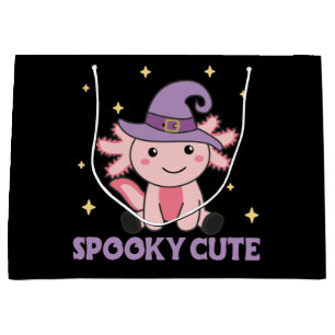 Spooky Axolotl Lovers Cute Animals For Halloween L Large Gift Bag