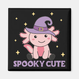 Spooky Axolotl Lovers Cute Animals For Halloween M Magnet