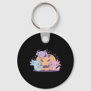 Spooky Axolotl's Halloween Pumpkin Costume Kids Wo Key Ring