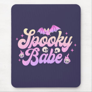 Spooky Babe Cute Halloween Mouse Mat