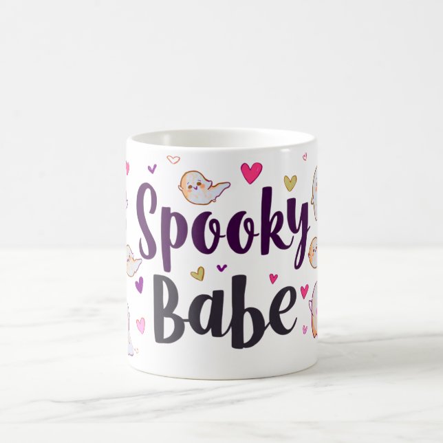 Spooky Babe Mug | Cute Halloween Coffee Cup (Center)