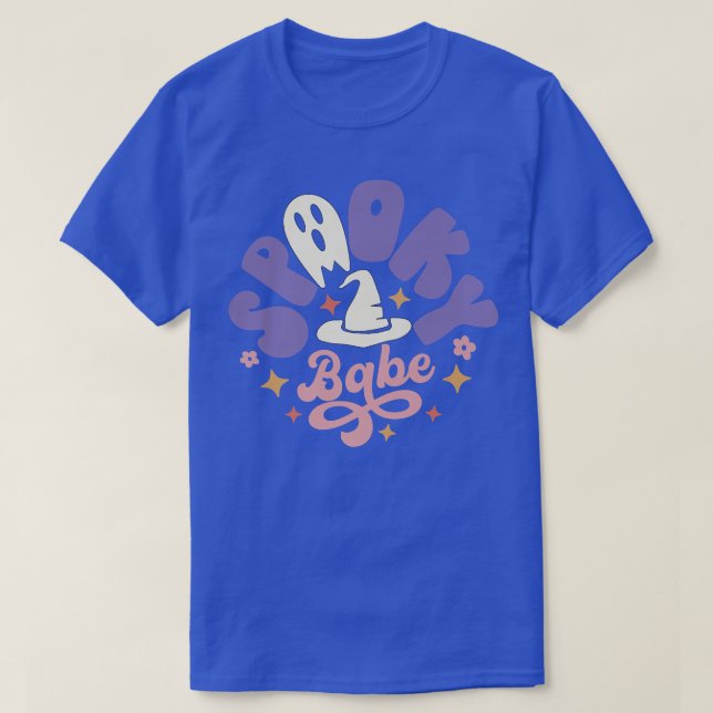 Spooky Babe Retro Cute Spooky Ghost Girl's Women's T-Shirt (Design Front)