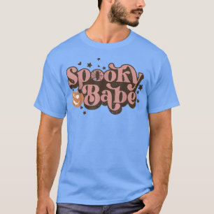 Spooky Babe Retro Vintage Smile Pumpkins Happy Hal T-Shirt