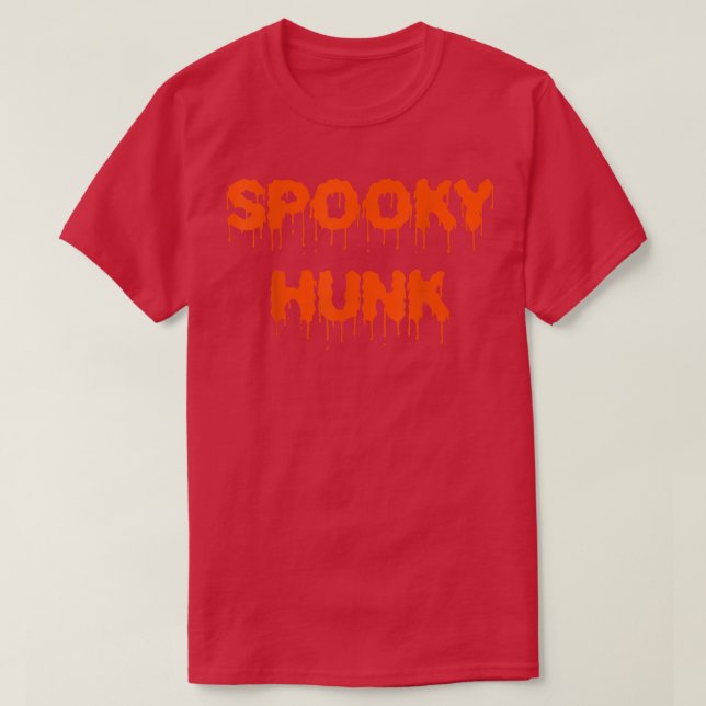 Spooky Babe Spooky Hunk Funny Matching Couples Hal T-Shirt (Design Front)