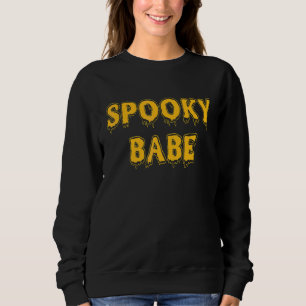 Spooky Babe Spooky Hunk  Matching Couples Hallowee Sweatshirt