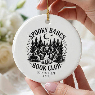 Spooky Babes Book Club Ornament