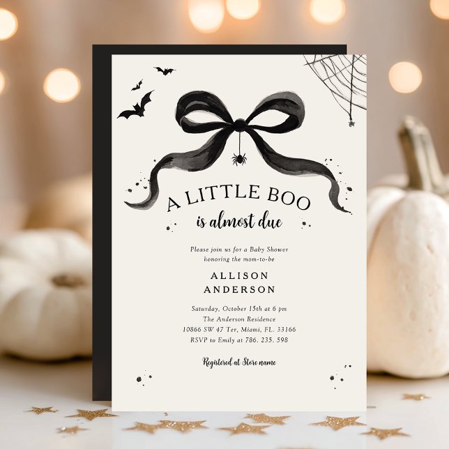 Spooky Baby Shower Halloween Invitation (Creator Uploaded)