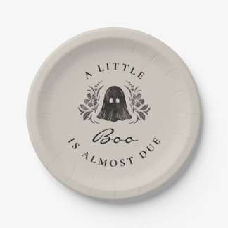 Spooky Baby Shower Plate