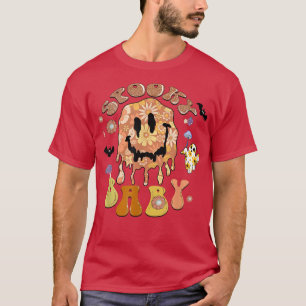 Spooky Baby Vintage Floral Ghost Hippie Halloween T-Shirt