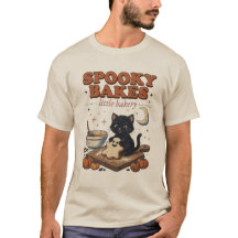Spooky Bakes Halloween Cat T-Shirt