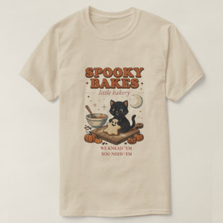 Spooky Bakes Halloween Cat T-Shirt