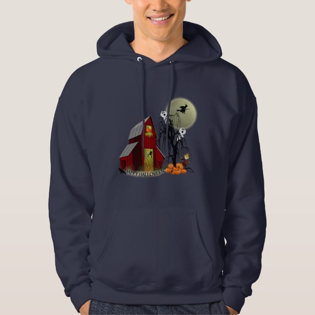 Spooky Barn Halloween Hoodie (Front)