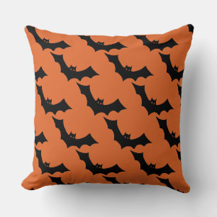 Spooky Bat Halloween Decor Cushion
