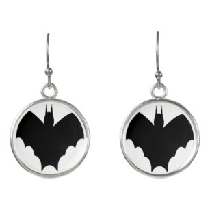 Spooky Bat Halloween Drop Earrings