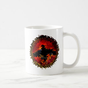Spooky Bat Modern Art Coffee Mug