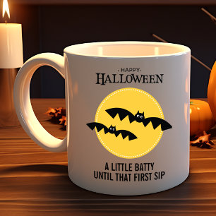 Spooky Bats Customisable Halloween Coffee Mug