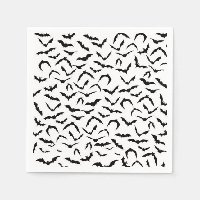 Spooky bats Halloween Napkins (Front)