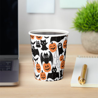 Spooky Bats Pumpkins Cups - Halloween Party!