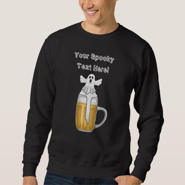 Spooky Beer Ghost Sweatshirt (Front)