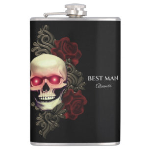 Spooky Best man groomsmen gift wedding favour flas Hip Flask