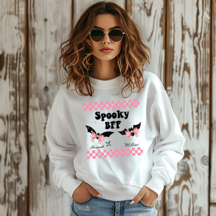 Spooky BFF Personalised Name Halloween Gift Sweatshirt