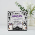 Spooky Birthday Invitation Flat Holiday Card | Zazzle