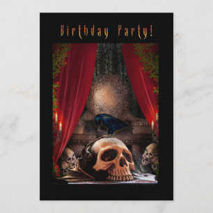 Spooky Birthday Party Invitation - Ravens Den