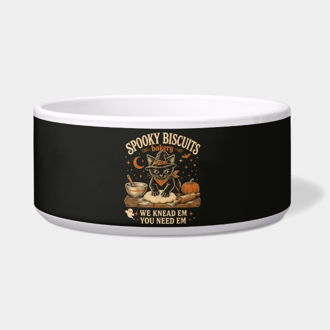 Spooky Biscuits Bakery Black Cat Halloween (Front)