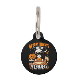 Spooky Biscuits Bakery Black Cat Halloween Baking Pet Tag