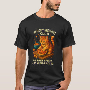 Spooky Biscuits Club Cat, Funny Halloween Baking 1 T-Shirt