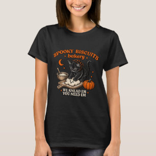 Spooky Biscuits Club Halloween Cat Lover T-Shirt