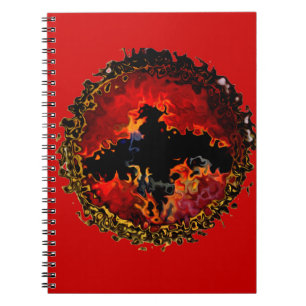 Spooky Black Bat Notebook