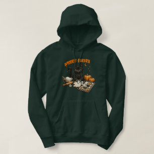 Spooky Black Cat Bakery Halloween BakingCookies Hoodie
