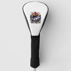 Spooky Black Cat Halloween Night – Vintage Haunted Golf Head Cover