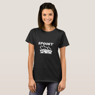 Spooky Black Cat Halloween Women's T-Shirt Cute
