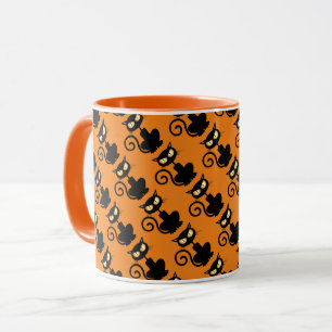 Spooky Black Cat Mug