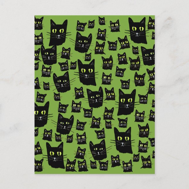 Spooky Black Cats                                  Postcard (Front)