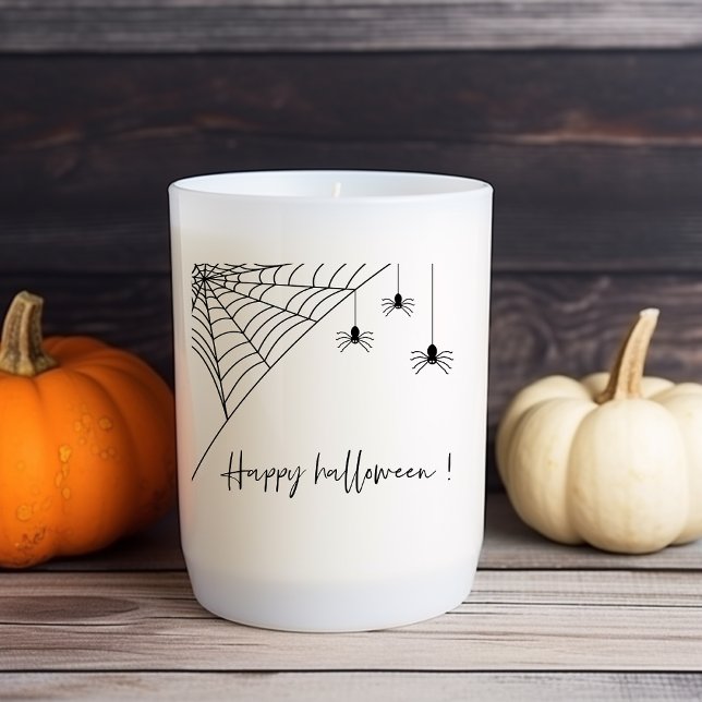 Spooky Black Spiders Party | Happy Halloween  Square Sticker (Creator Uploaded)