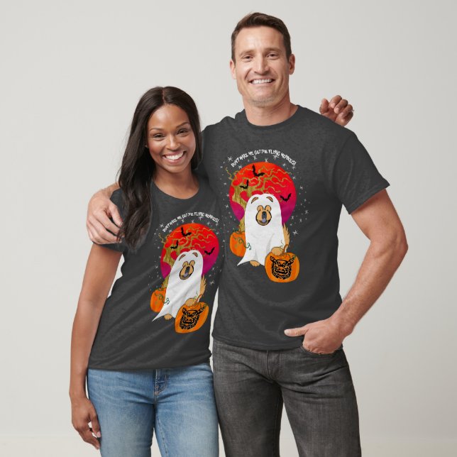 SPOOKY BOO-DOG  dark tee shirts- customise text   (Unisex)