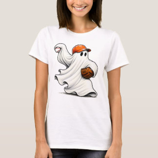Spooky Boo Ghost Baseball Swing Halloween T-Shirt