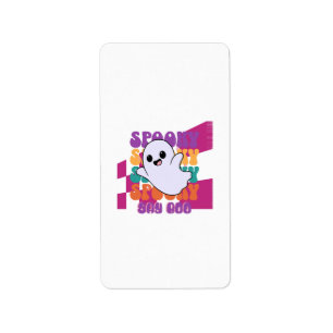 Spooky Boo Label