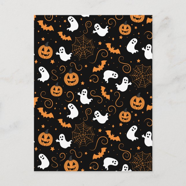 Spooky Boo-tiful Night Holiday Postcard (Front)