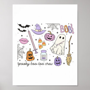 Spooky Boo-tox Crew Halloween Botox Nurse Nurse In Poster