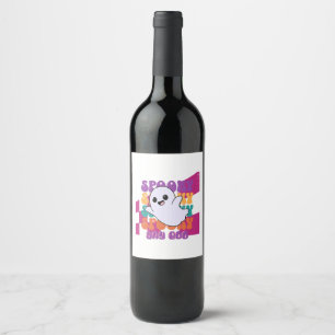Spooky Boo Wine Label